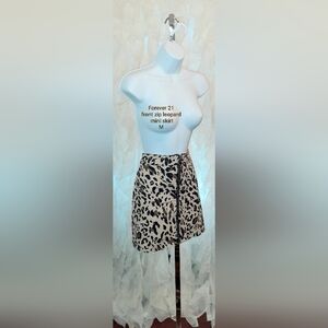 Forever 21 Leopard Mini Skirt M